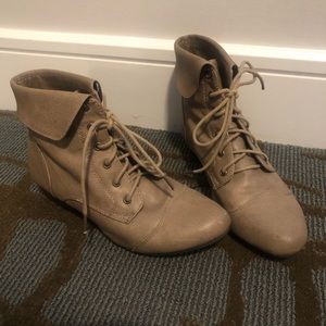 Taupe booties